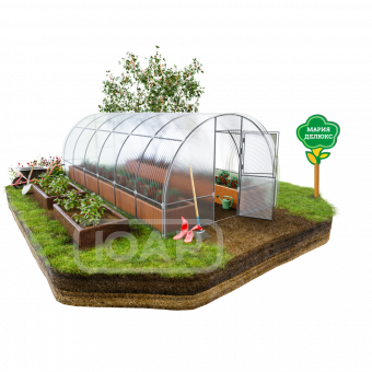 Теплица Мария Делюкс 6 метров с поликарбонатом Multigreen