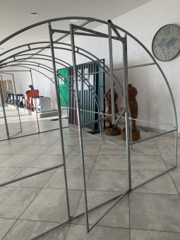 Теплица "Дачница Люкс" длина 6 метров с поликарбонатом Дионис